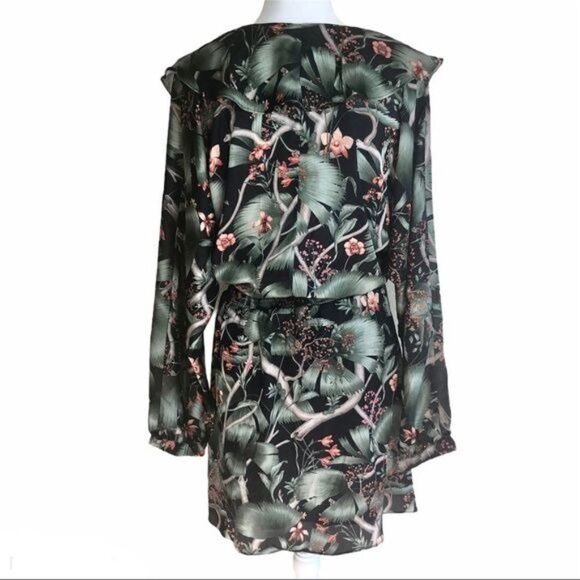 Johanna Ortiz x H&M Ruffle Tropical Print Large Petite - Picture 2 of 8